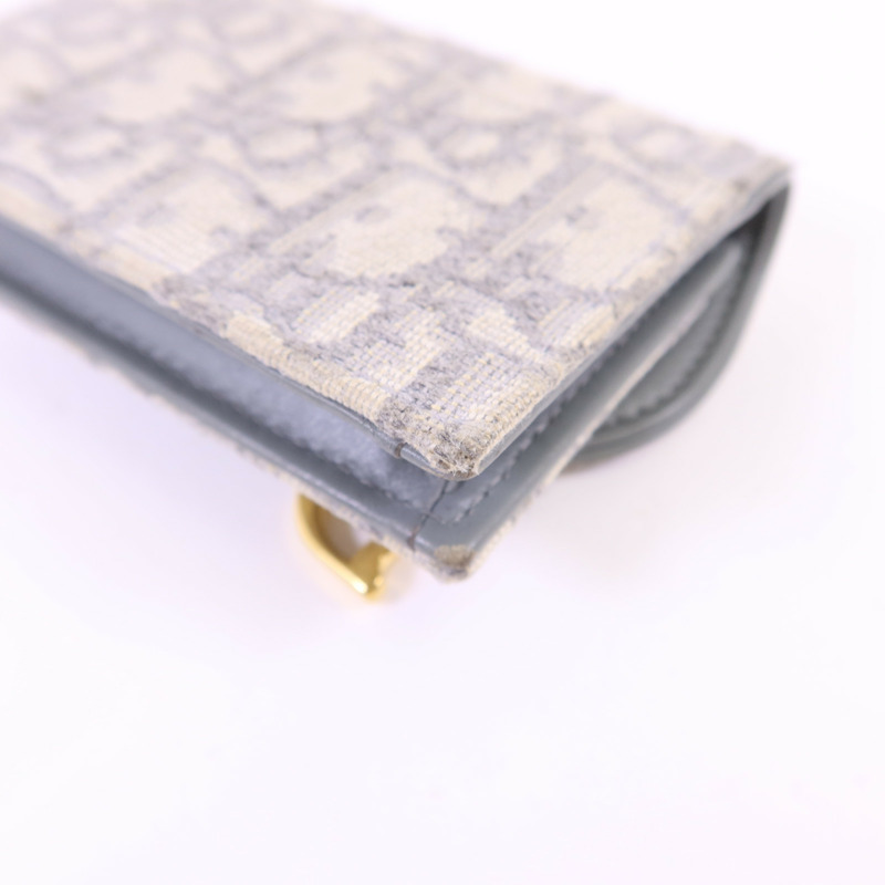 Dior 帆布Saddle Bloom Card Holder金扣卡片套-11