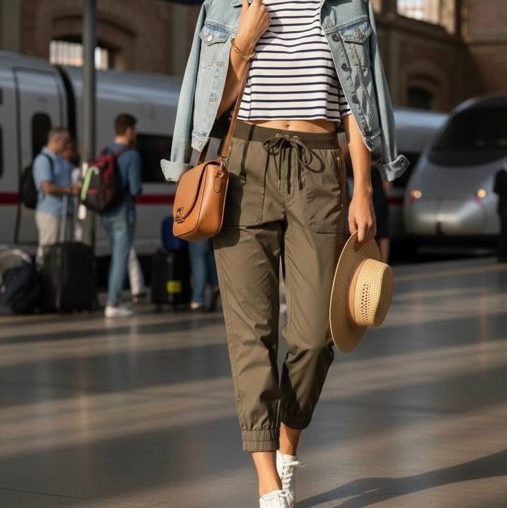 BURBERRY 藍標 鬆緊帶束口休閒褲-0