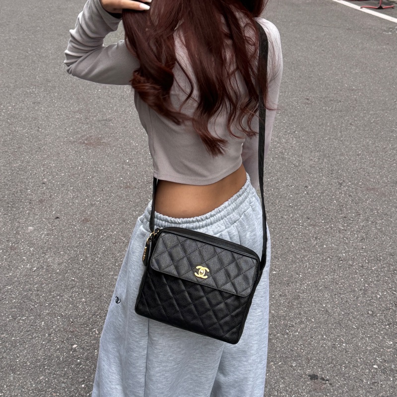 【超！級！新】Chanel 黑金魚子醬牛皮 豆腐包（專櫃26.4萬）-3