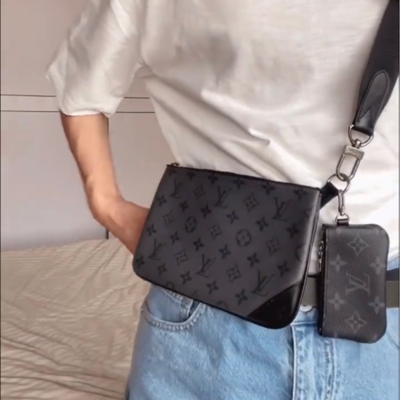 LV M69443 三合一黑武士郵差包 🏅-41