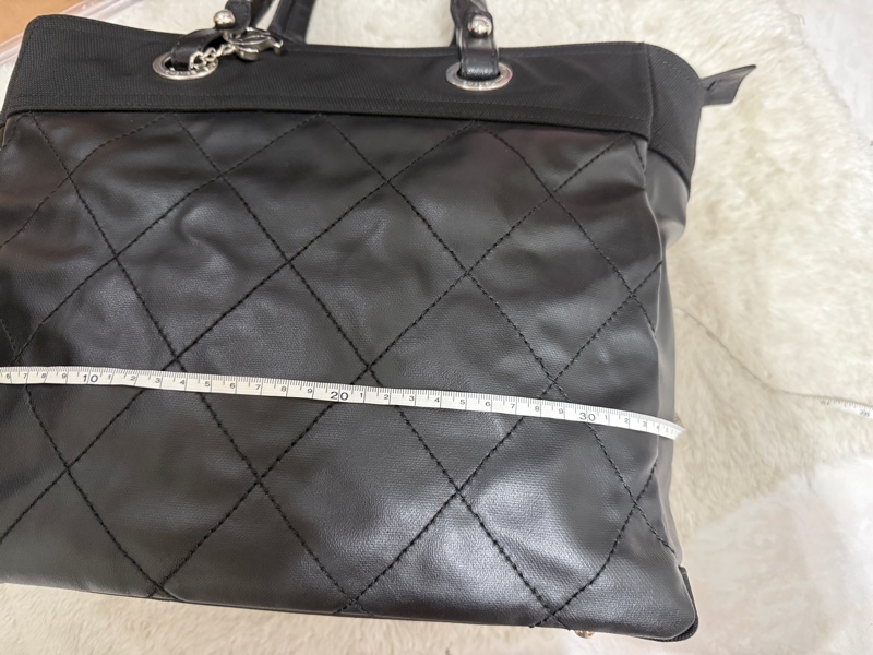 未使用9新✨是一顆公事包 也可以是一顆媽媽包 香奈兒chanel黑色肩背 托特-11