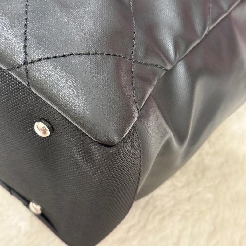 未使用9新✨是一顆公事包 也可以是一顆媽媽包 香奈兒chanel黑色肩背 托特-26