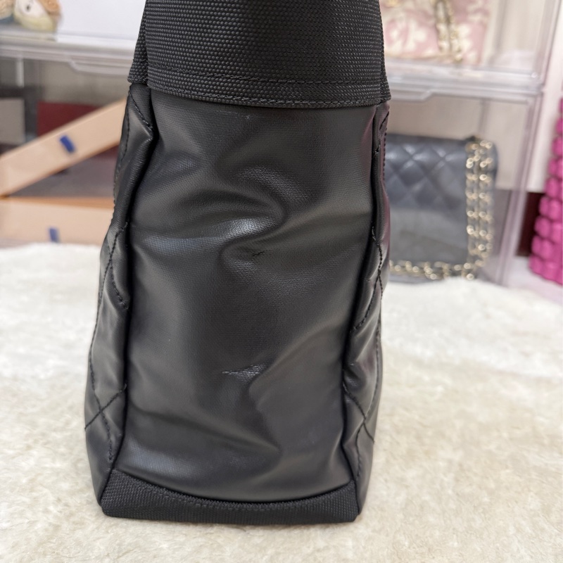 未使用9新✨是一顆公事包 也可以是一顆媽媽包 香奈兒chanel黑色肩背 托特-59