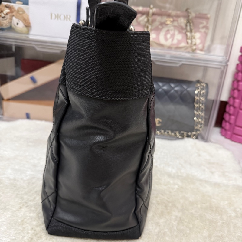 未使用9新✨是一顆公事包 也可以是一顆媽媽包 香奈兒chanel黑色肩背 托特-60