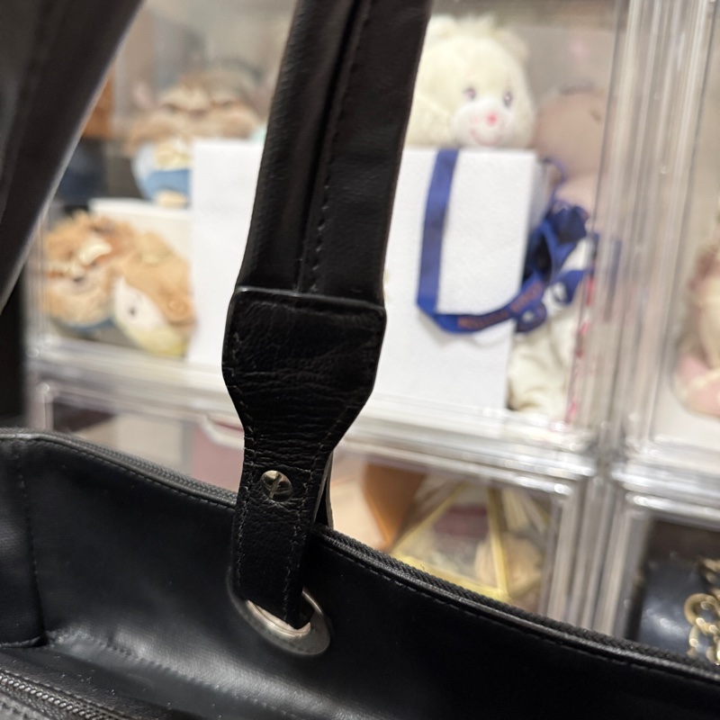 未使用9新✨是一顆公事包 也可以是一顆媽媽包 香奈兒chanel黑色肩背 托特-18