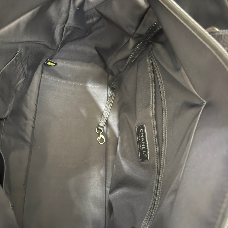 未使用9新✨是一顆公事包 也可以是一顆媽媽包 香奈兒chanel黑色肩背 托特-24