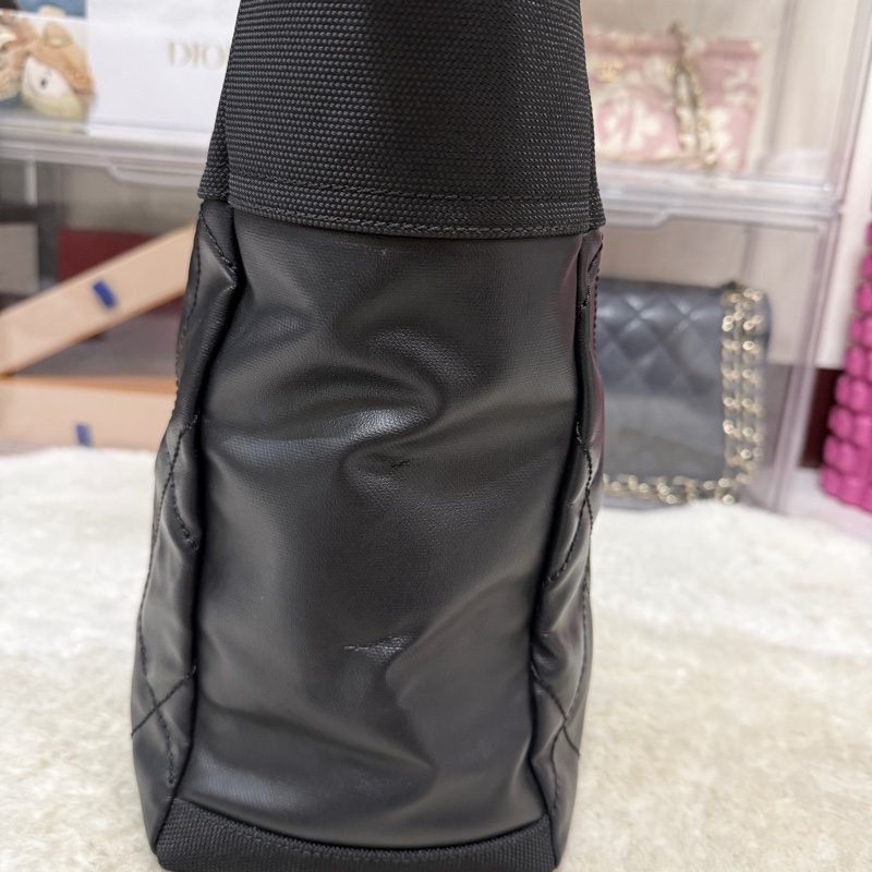 未使用9新✨是一顆公事包 也可以是一顆媽媽包 香奈兒chanel黑色肩背 托特-47