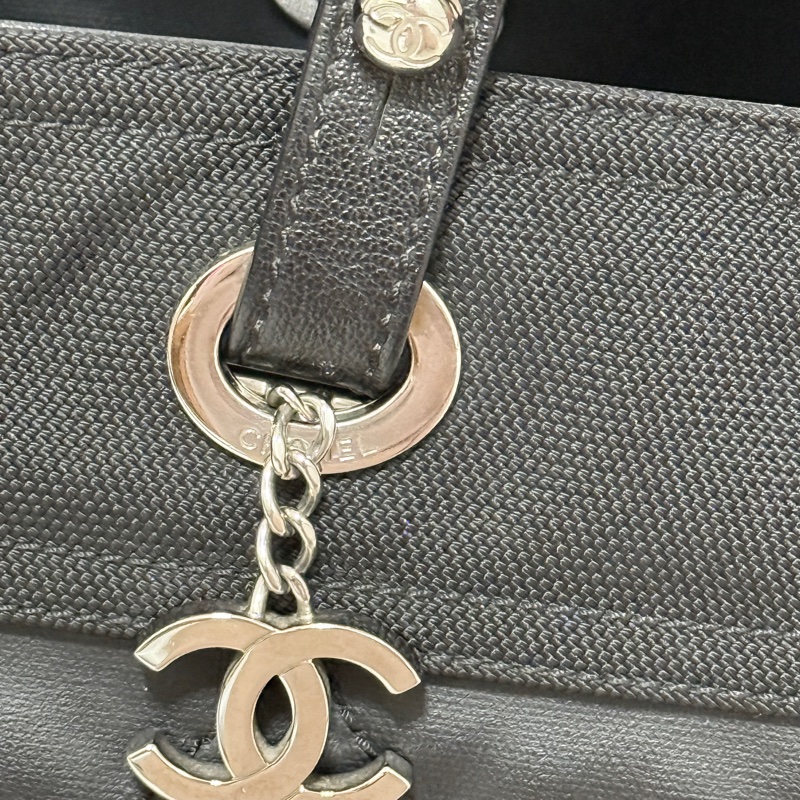 未使用9新✨是一顆公事包 也可以是一顆媽媽包 香奈兒chanel黑色肩背 托特-59