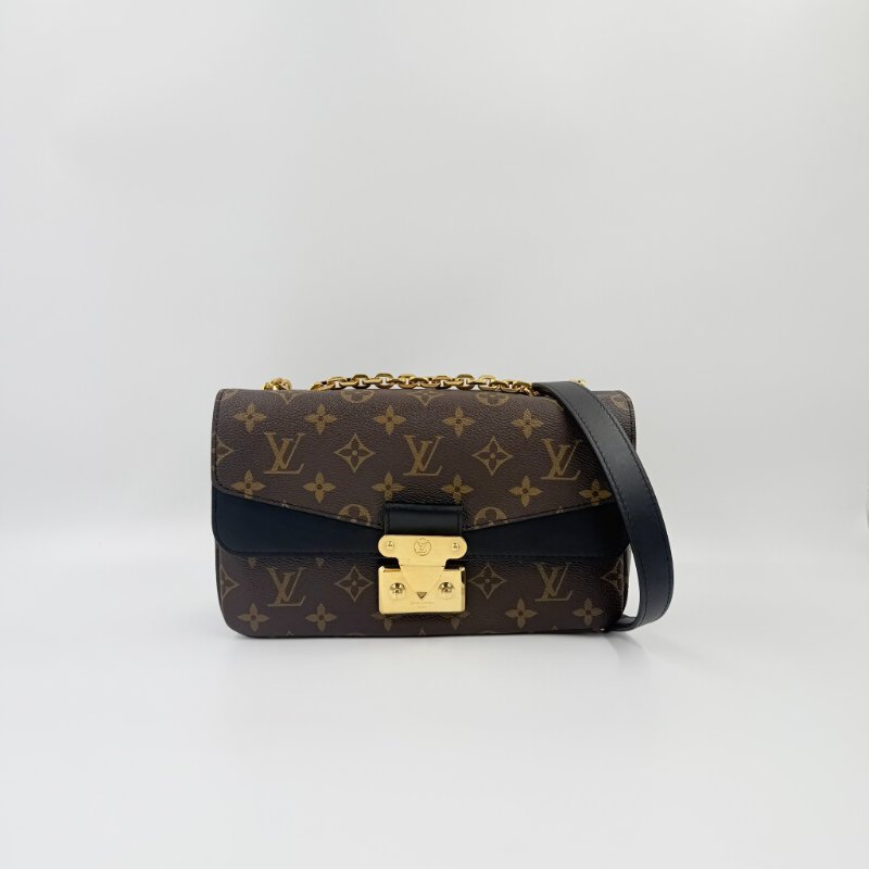 Louis Vuitton - 原花金釦下蓋Marceau肩側背包-4