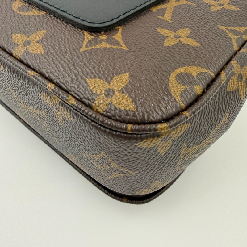 Louis Vuitton - 原花金釦下蓋Marceau肩側背包-13