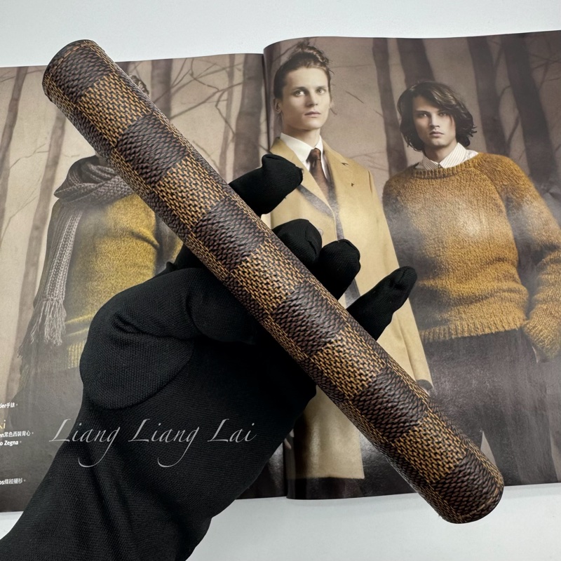 LOUIS VUITTON LV Brazza Damier Ebene 經典棋盤格長夾-15