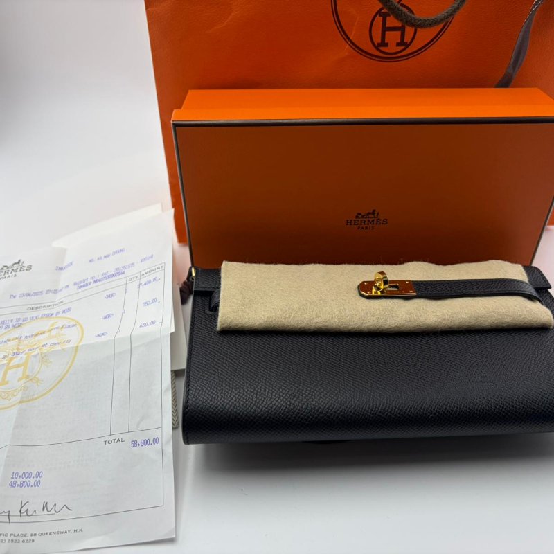 愛馬仕 凱莉經典隨身長款錢包（斜揹款）-3