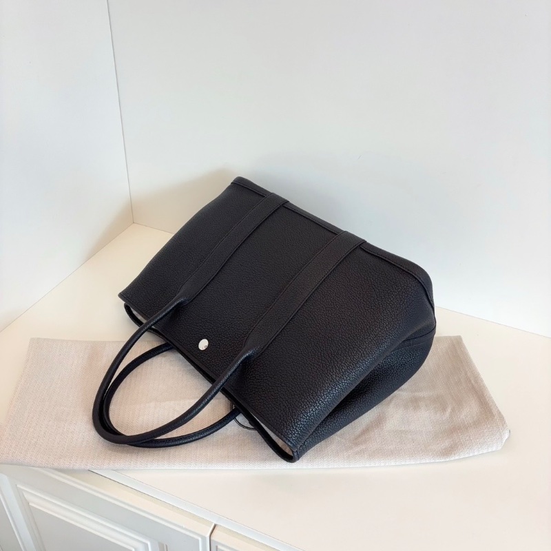 Hermes 黑銀GardenParty GP36全皮花園36*26*17cm 全新閒置配件塵袋-4