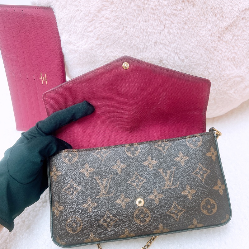 Lv felicie woc 老花鏈條包-11