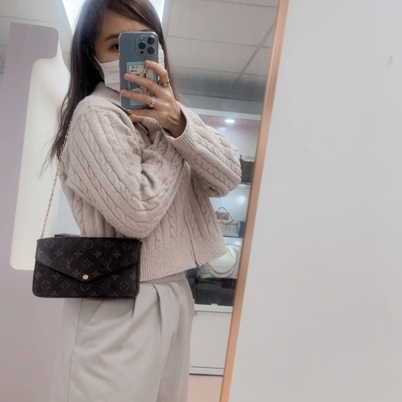 Lv felicie woc 老花鏈條包-15