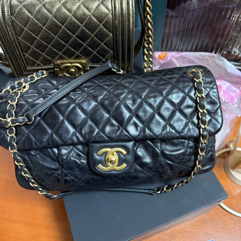 CHANEL CLASSIC SHOULDER CHAIN BAG-5