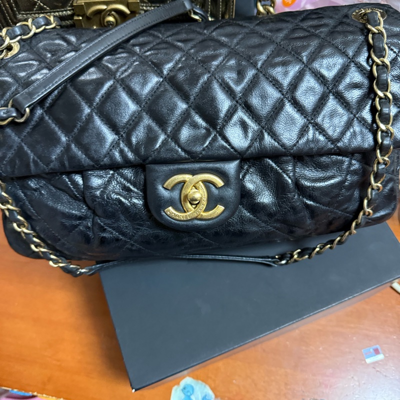 CHANEL CLASSIC SHOULDER CHAIN BAG-6