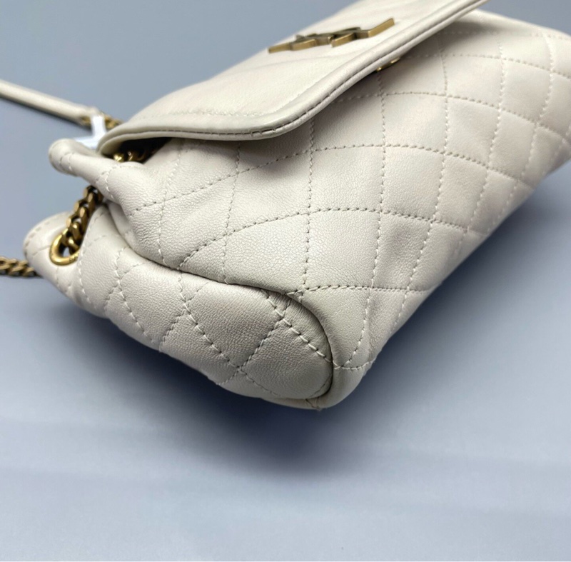 【93%新✨精緻百搭✨全網最優惠】YSL Nolita Mini 白金鏈條迷你包｜單肩｜斜揹｜手提-4