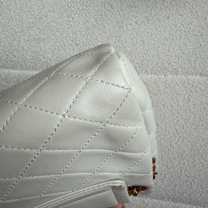 【93%新✨精緻百搭✨全網最優惠】YSL Nolita Mini 白金鏈條迷你包|單肩|斜揹|手提-5