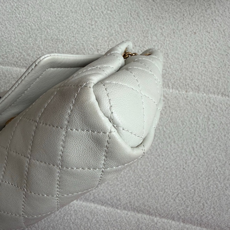 【93%新✨精緻百搭✨全網最優惠】YSL Nolita Mini 白金鏈條迷你包|單肩|斜揹|手提-6