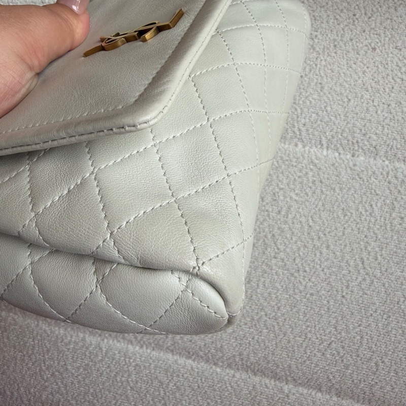 【93%新✨精緻百搭✨全網最優惠】YSL Nolita Mini 白金鏈條迷你包|單肩|斜揹|手提-8