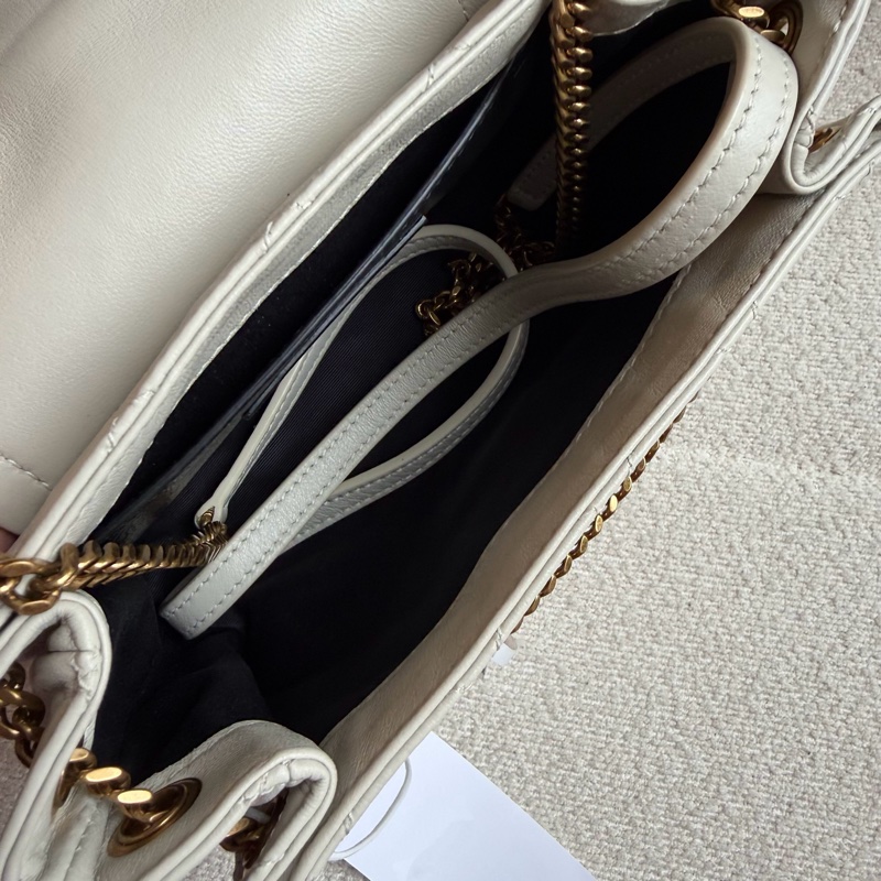 【93%新✨精緻百搭✨全網最優惠】YSL Nolita Mini 白金鏈條迷你包|單肩|斜揹|手提-10