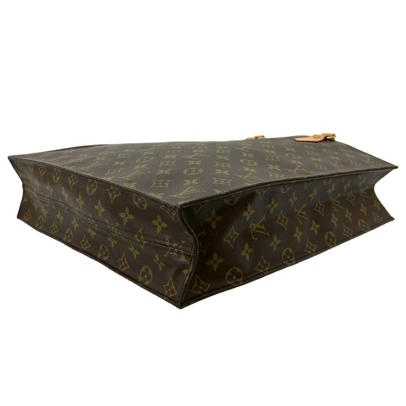 路易威登 Sac Plat Monogram 皮革手提包，棕色，32372-7