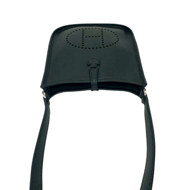 愛馬仕 Evelyn TPM Epsom 皮革迷你肩背包 Pochette Noir 34250 □N-3