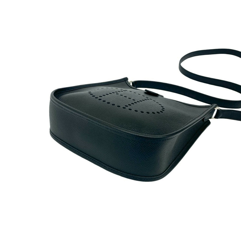 愛馬仕 Evelyn TPM Epsom 皮革迷你肩背包 Pochette Noir 34250 □N-7