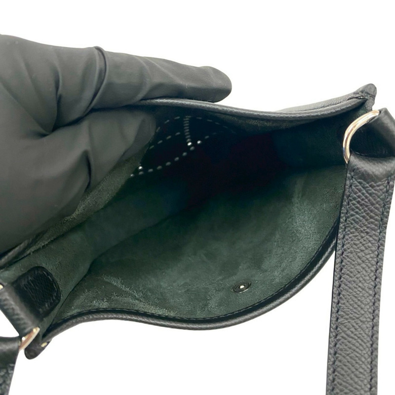 愛馬仕 Evelyn TPM Epsom 皮革迷你肩背包 Pochette Noir 34250 □N-8