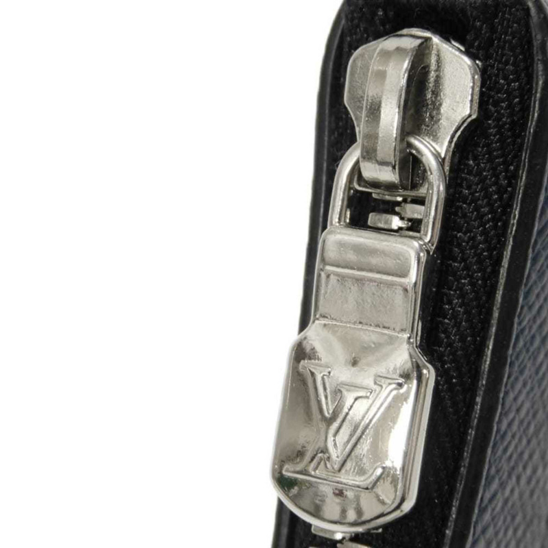 路易威登 Discovery PM 手拿包，花卉藍配 D 形環，銀色 Taiga Rama Monogram 圖案，鈷藍色，M30278，男士-5