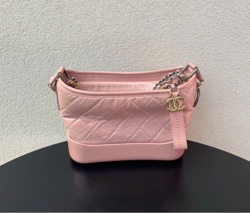 【96新 ✨ 全網最低價！】Chanel 香奈兒 櫻花粉色 流浪包 小號 斜挎包 （買前聯繫客服查詢庫存❤️）-3