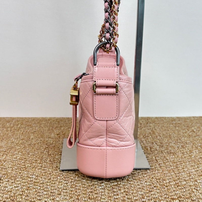 【96新 ✨ 全網最低價!】Chanel 香奈兒 櫻花粉色 流浪包 小號 斜挎包 (買前聯繫客服查詢庫存❤️)-4