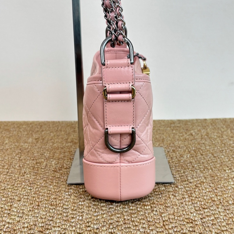 【96新 ✨ 全網最低價!】Chanel 香奈兒 櫻花粉色 流浪包 小號 斜挎包 (買前聯繫客服查詢庫存❤️)-5