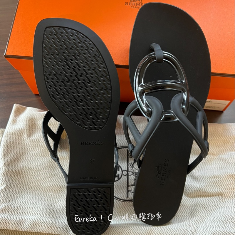 愛馬仕Hermes 豬鼻拖鞋-8