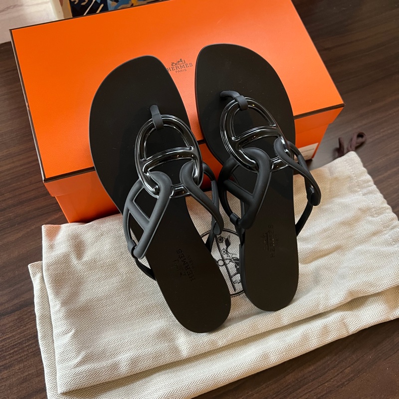 愛馬仕Hermes 豬鼻拖鞋-11