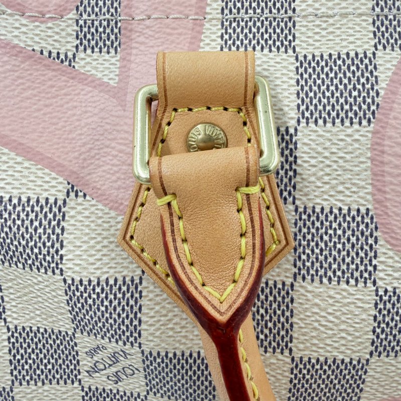 Louis Vuitton - 白色棋盤格粉色印花speedy30cm-14