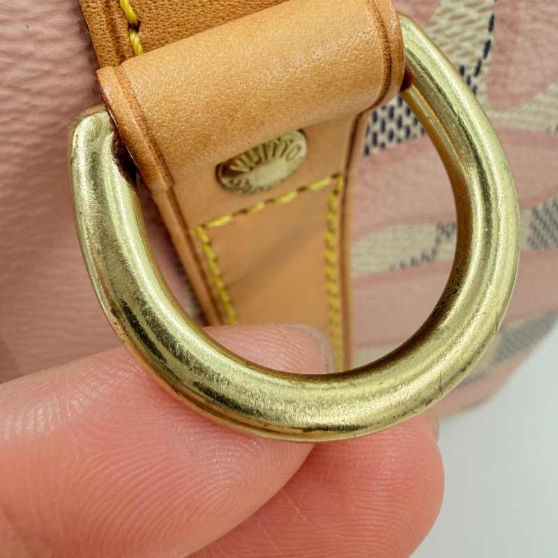 Louis Vuitton - 白色棋盤格粉色印花speedy30cm-19