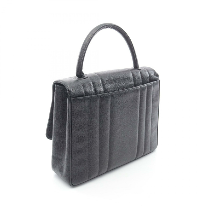 香奈兒 Jumbo CC Logo Mademoiselle 手提包 小牛皮 黑色 GHW 可可標誌-1