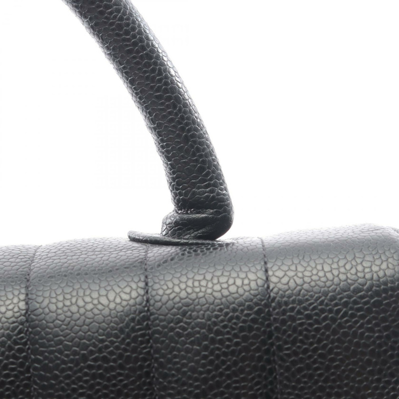 香奈兒 Jumbo CC Logo Mademoiselle 手提包 小牛皮 黑色 GHW 可可標誌-5