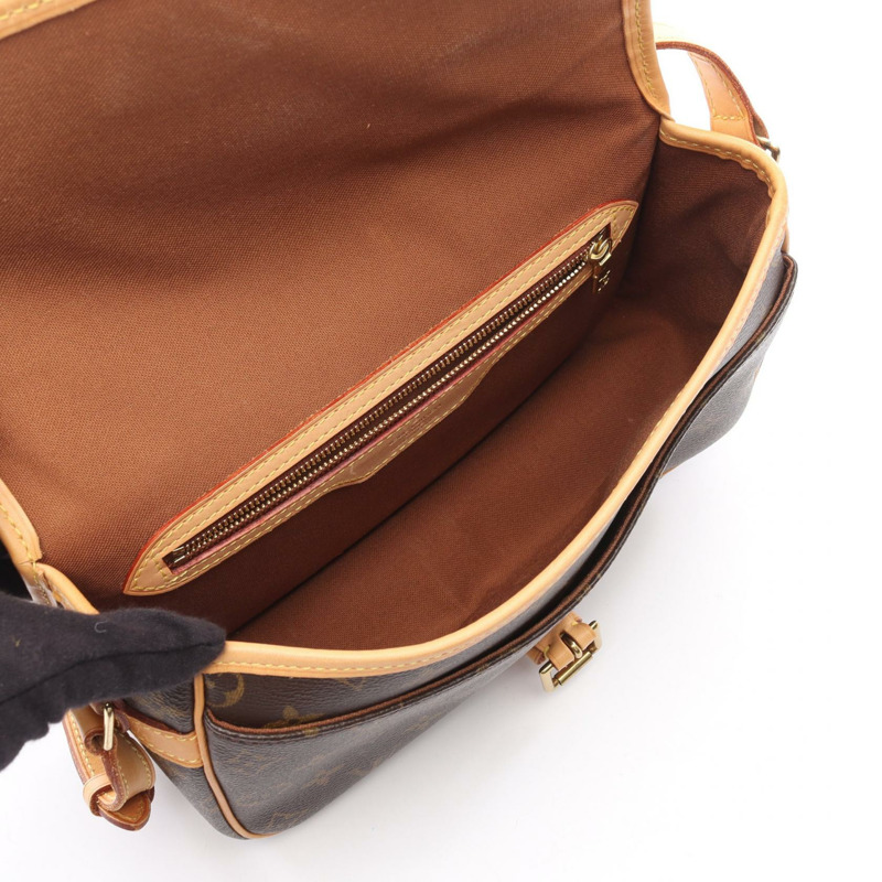 路易威登 Sologne 單肩斜背包 M42250 Monogram 帆布 棕色 二手-2