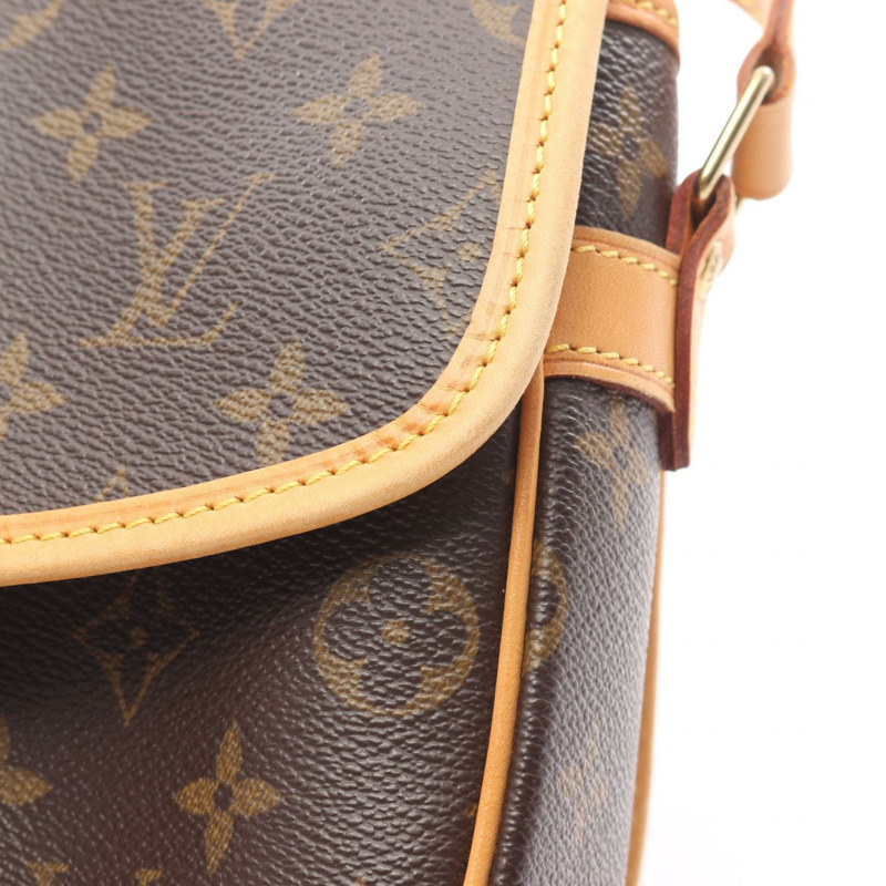 路易威登 Sologne 單肩斜背包 M42250 Monogram 帆布 棕色 二手-6