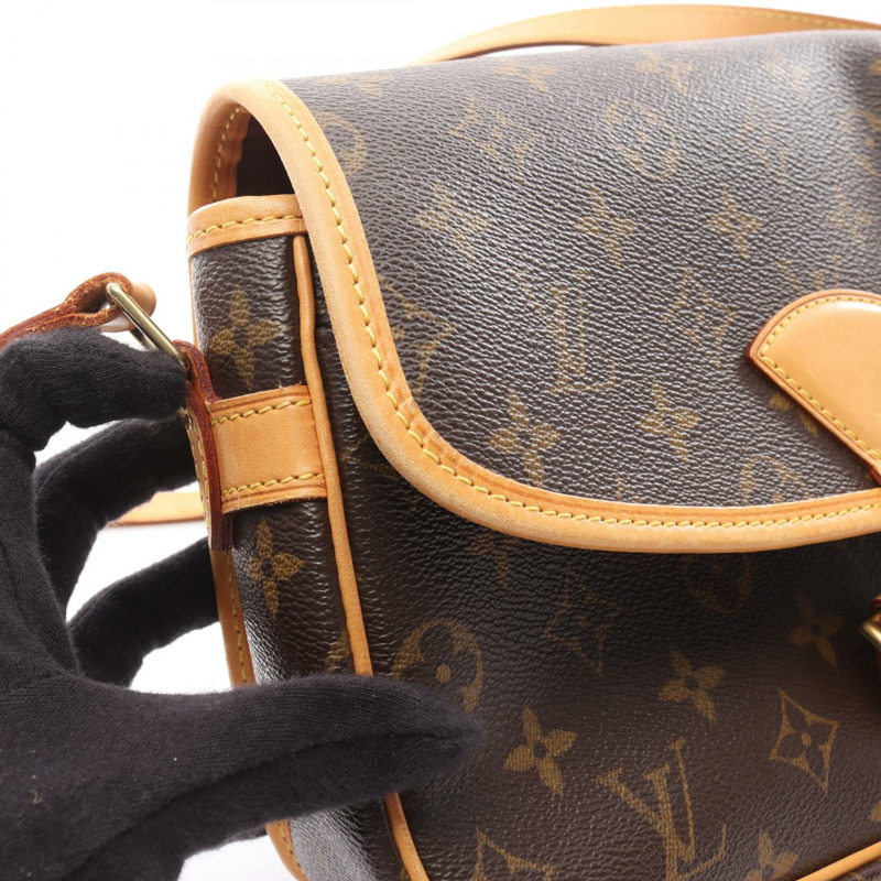 路易威登 Sologne 單肩斜背包 M42250 Monogram 帆布 棕色 二手-8