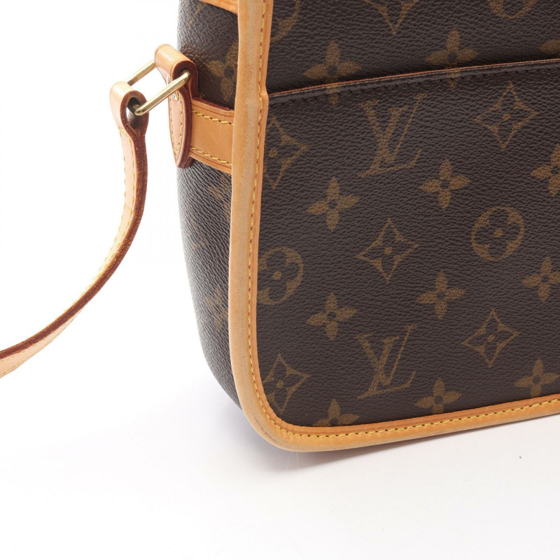 路易威登 Sologne 單肩斜背包 M42250 Monogram 帆布 棕色 二手-11