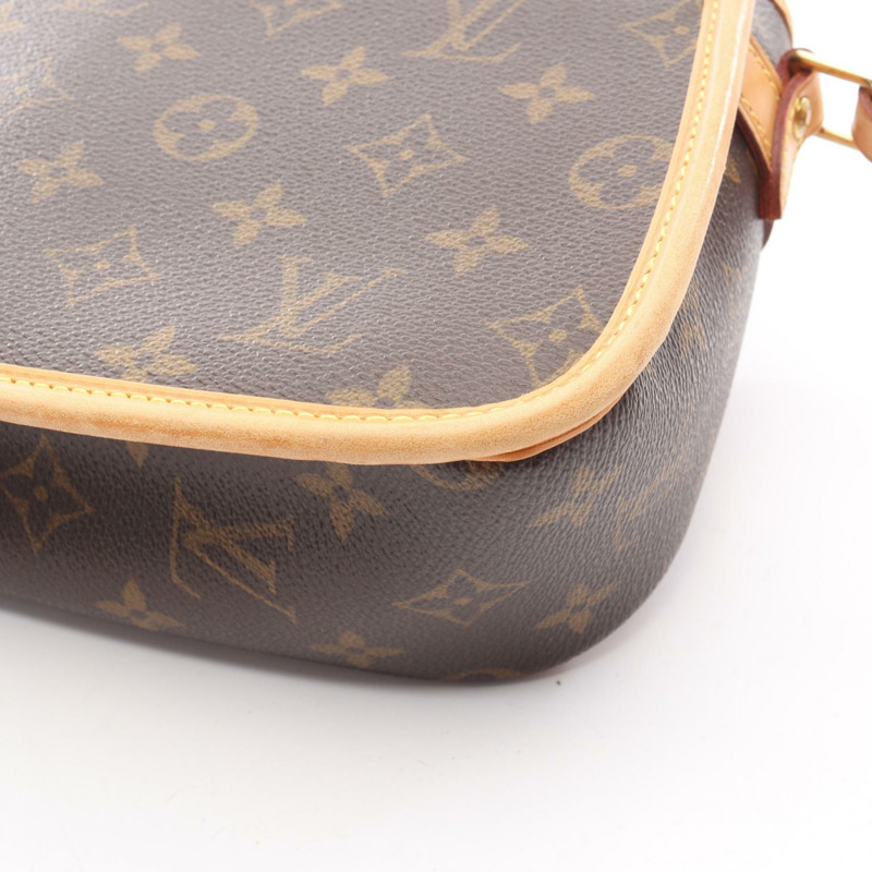 路易威登 Sologne 單肩斜背包 M42250 Monogram 帆布 棕色 二手-13