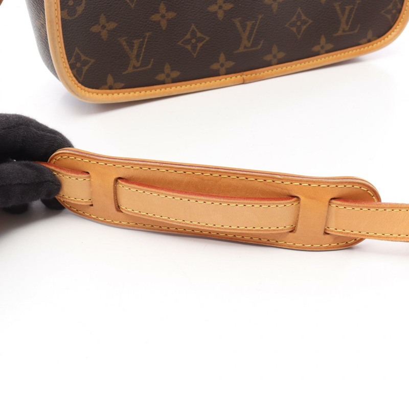 路易威登 Sologne 單肩斜背包 M42250 Monogram 帆布 棕色 二手-14