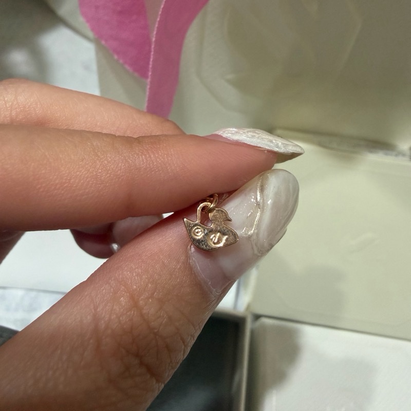 施華洛世奇 Swan 天鵝項鏈 玫瑰金-8