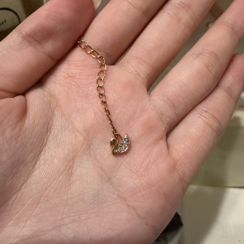 施華洛世奇 Swan 天鵝項鏈 玫瑰金-9