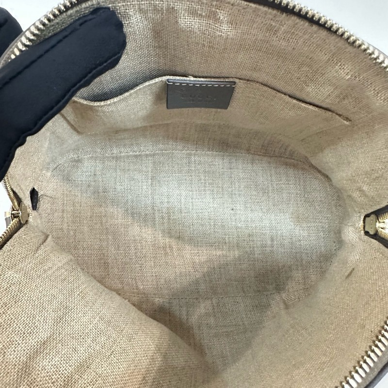 Gucci 灰色貝殼滿印壓紋小號肩背包-7