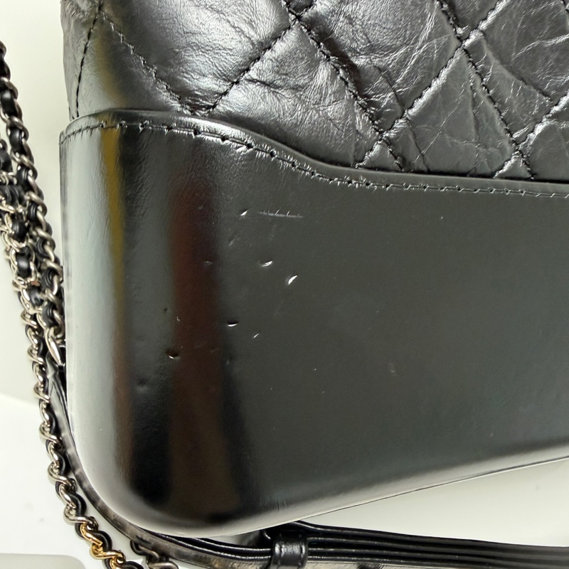 二手Chanel黑色流浪中號 Gabrielle Hobo-2